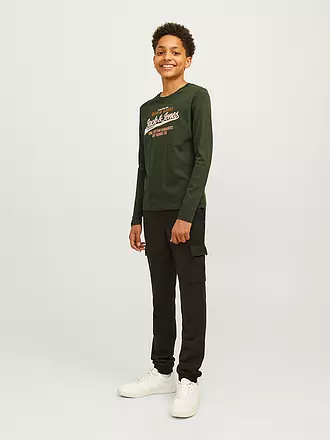 JACK & JONES | T-shirt à manches longues pour garçon JJELOGO | olive